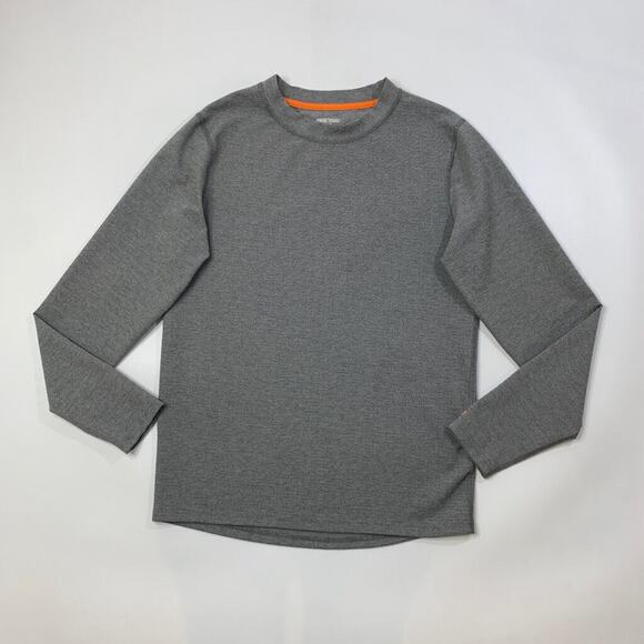 Omni-Wool Sweatshirt Mens L Large Grey Stretch Crewneck Long Sleeve Pullover - Picture 2 of 8